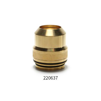 China High Quality Plasma Cutting Copper Consumables Clamping Cap 220637 For HPR130 260 400 Torch for sale