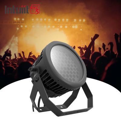 China Iluminación de escenario de alta potencia RGBW Par Puedas de luces impermeable IP65 DMX 54 * 3w RGB 4in1 luz LED exterior en venta