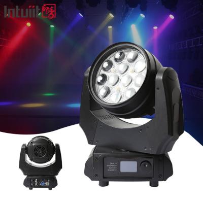 China Led Wash Par 4In1 12X10W Zoom Rgbw Led Wash Moving Head Light For Dj Disco Stage Lighting for sale