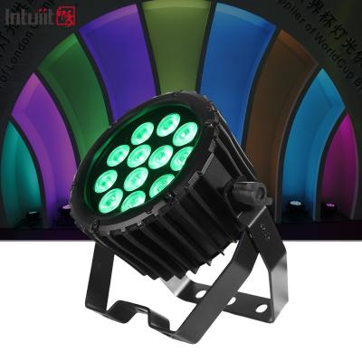 China LED Par 12x3W RGBW Full Color 4IN1 RGBW 4IN1 Party Par Light Led Flat Par Wall Washer Light for sale