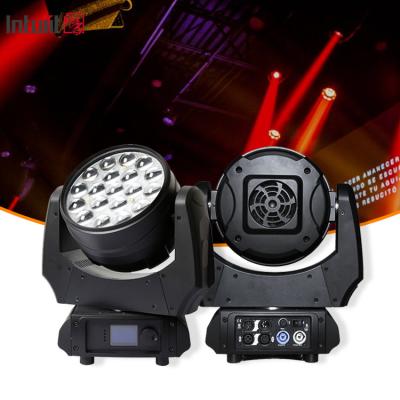 China LED bewegende hoofdverlichting Wash Zoom 19X10W RGBW 4 in 1 LED Zoom Wash bewegende hoofd dj disco podiumlicht Te koop