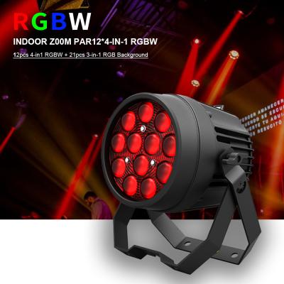 China Aluminum Alloy LED Flat Par 12x10W RGBW 4in1 DMX512 For Discos Party Stage Wedding Concert Theater Effect Lighting for sale