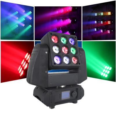 China 9*10w 3x3 Matrix Beam Moving Head Led/Led RGBW Matrix Moving Head Light Stage Light for sale