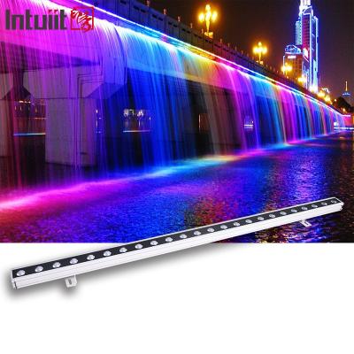 China Decorative building lighting projector IP65 outdoor linear light 36w dmx rgb led wall washer for sale