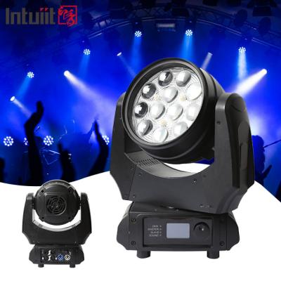 China Led RGBW 4in1 luces de escenario cabeza móvil club nocturno DJ Stage 12X10W luz LED LED movimiento de lavadora de cabeza en venta