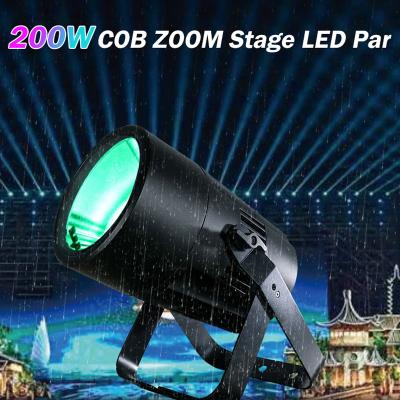 中国 IP65 DMX Led Cob 200w Par Lighting Outdoor Christmas Lights RGBW 販売のため