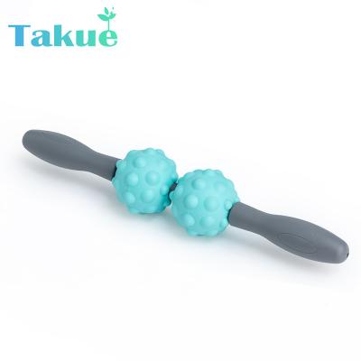 China Adjustable Handheld Body Massage Stick Muscle Roller Stick Body Massage Sticks Tools Physio Relaxation for sale