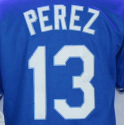 China Salvador Perez #13 Antibacterial Customized Best Quality Stitched Baseball Jersey Royal Blue for sale