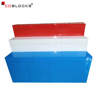 China Modern / Consize Top Selling Products Adult Giant Plastic Building Blocks For Portable Construction Stair Steps for sale