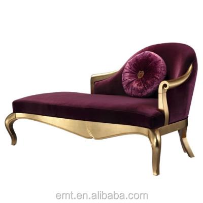 China Contemporary Hot Selling Antique Living Room Furniture Wooden Chaise Lounge Chair for sale