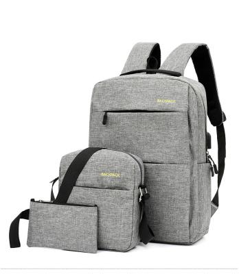 China Wholesale Custom Multifunction Anti-theft /Waterproof Men's USB Backpacks Oxford Mochila Men's Bookbags Anti-theft Laptop Bag Gray Notebook Bags Business for sale