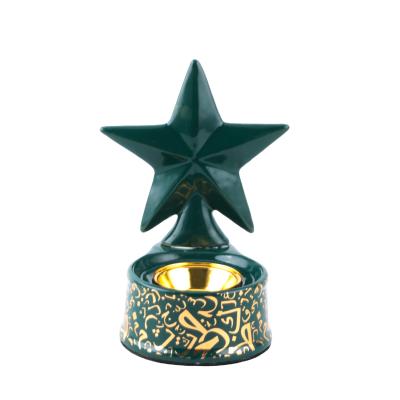 China 201 Yuantai RTS 201 Stainless & Ceramic & Ceramic Star Shaped Arabic Censer Censer for sale