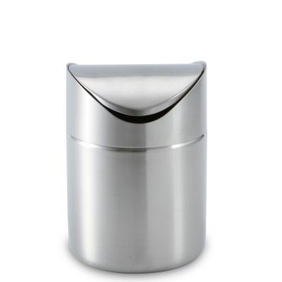 China Hot Selling Shop Trash Yuantai RTS Stainless Steel Mini Trash Can Office Waste Bins for sale