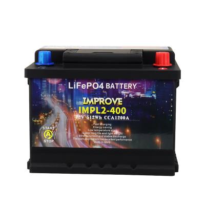 China LiFePO4 1200 Battery L2-400 12V 40Ah CCA Car Starting Lithium Iron Phosphate Battery For Incorporate With BMS 305*174*190*190mm for sale