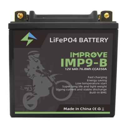 China Home appliances kepworth 12V 9-B 350CCA lifepo4 motorcycle starter LFP battery for sale