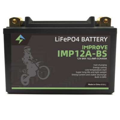 China KEPWORTH Car Jump Starting 12V 8Ah 450 CCA Lithium LiFePO4 Battery For Golf Carts 150mm*87mm*105mm for sale