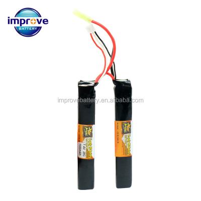 China Airsoft Tamiya Connector Gun Airsoft Lipo Battery 2S 7.4V 2000mah 25C Model Battery Connector for sale