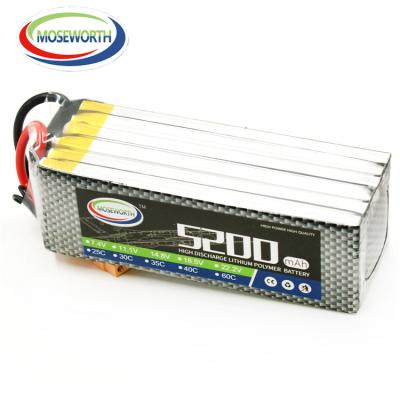 China Consumer Electronics 6S 22.2V 5200mAH 25C 30C 35C 40C 60C Lipo Battery For RC Battery Pack for sale