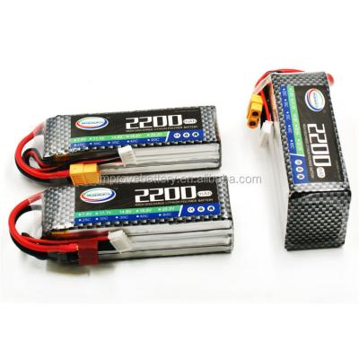 China Toys Factory Wholesale 11.1V 3S 2200mAh 35C RC Lipo Battery For Drone for sale