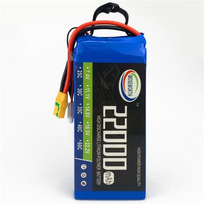 China MOSEWORTH Toys Battery Pack 7.4v 11.1v 14.8v 18.5v 22.2v 6s 5s 4S 3s 2s 22000mah 24000mah 27000mah 32000mah Lipo for sale