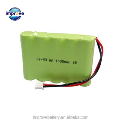 China nimh battery pack 6v aa 1500mah rechargeable aa aa batteries for sale