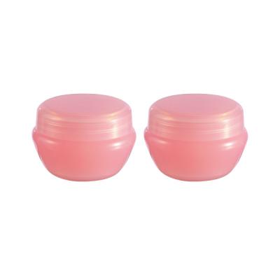 China Cosmetic Plastic Jars 10ml Bottles Container, Eco Friendly Pink Clear Plastic Jar With Screw Cap Lids for sale