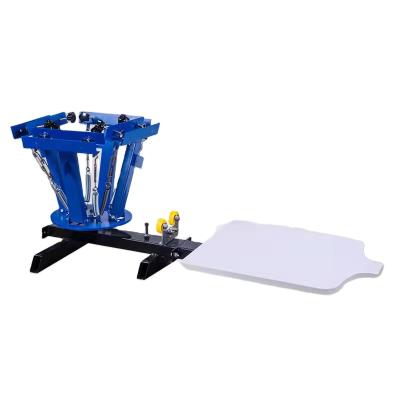 China OEM 4 Colors Retail Manual T-shirt Manual Silk Screen Printing Machine for sale