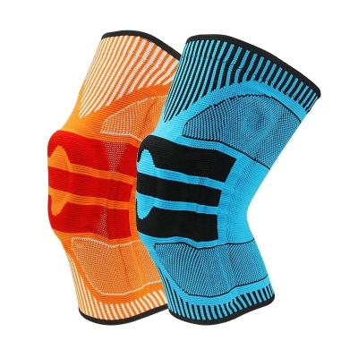 China 2020 Anti-slip Elastic Compression Silicone Knee Brace Support Shock Absorption Knee Pad and Sleeve for Sports for sale