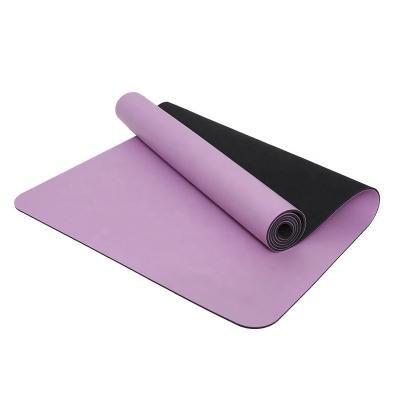 China Cheap Personalized Natural Rubber PU Yoga Mat 5mm Non Slip Grip Non Slip Pilates Mats Eco-friendly for sale