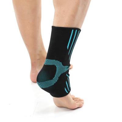 China Custom Elastic Compression Knitted Compression Wholesale Ankle Sleeve Brace for sale