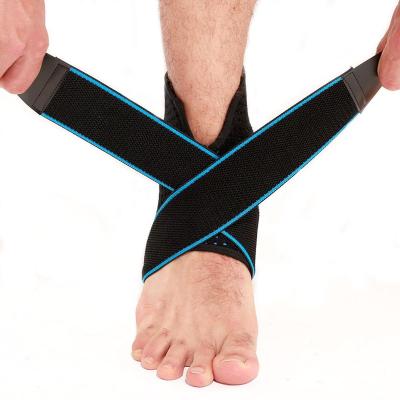 China Compression Elastic And Ankle Support Brace Compression Sleeve With Adjustable Strap for sale