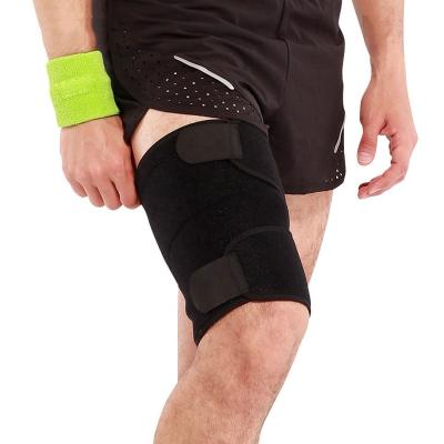 China Sports Compression Adjustable Neoprene Thigh Elastic And Compression Support for sale