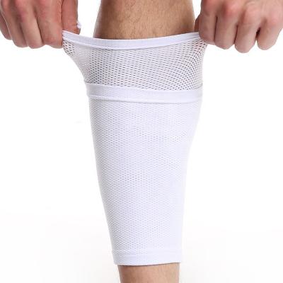 China Breathable Elastic And Hot Selling Compression Calf Sleeve With Pocket For Leg Guard Soccer Shin Guards for sale