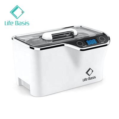 China Hotel LIFEBASIS Free Time Setting Digital Jewelry Ultrasonic Ring Cleaner CDS-100 for sale