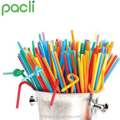 China Minimalist Custom Plastic Drinking Straw for sale