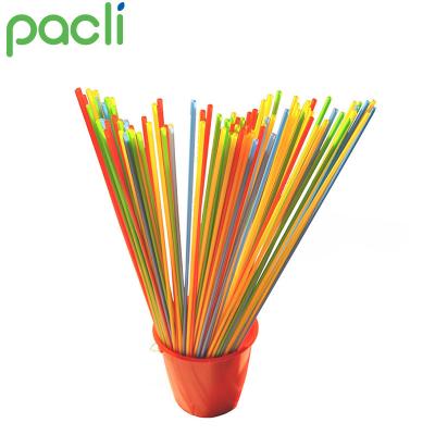 China Disposable plastic cold drinking straw in different color and size for sale