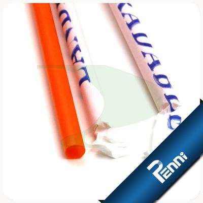 China Disposable / Sustainable Paper Wrapped Food Grade PP Large Straw for sale