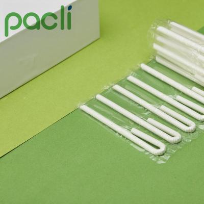 China Factory Direct 100% Biodegradable Paper Disposable U Shape Flexible Drinking Straw For 250ml Brick Boxes for sale