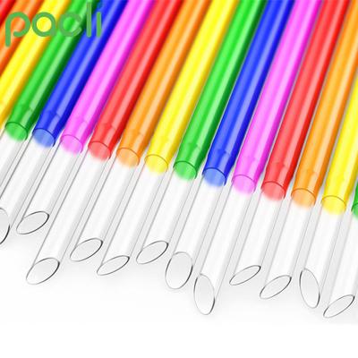 China Food Grade PLA Straw Drinking Straws Stocked Biodegradable Folding Plastic Telescopic Telescopic Folding Pipes For Cardboard for sale