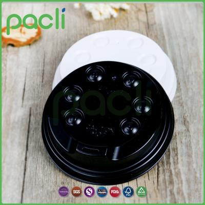 China Non Spill CSIC Pacli Black PS Sipper Lids For Hot Cups Insulated Three Eyes Design for sale