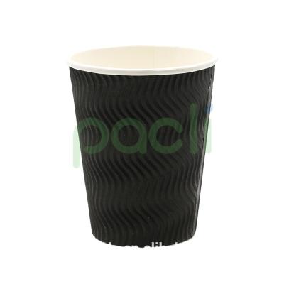 China Best Selling Disposable Wall Disposable Coffee Paper Cup Double Waxed Paper Cup for sale