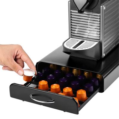 China Sustainable 50 Capsule Capacity Iron Nespresso Capsule Drawer Holder for sale