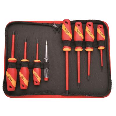 China 8 PCS Industrial Use High Lever 1000V VDE Insulated Hand Tool Screwdriver Set G201003 for sale