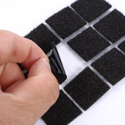 China 30%Nylon Square Adhesive Hook And Loop Strip Heat Resistant for sale