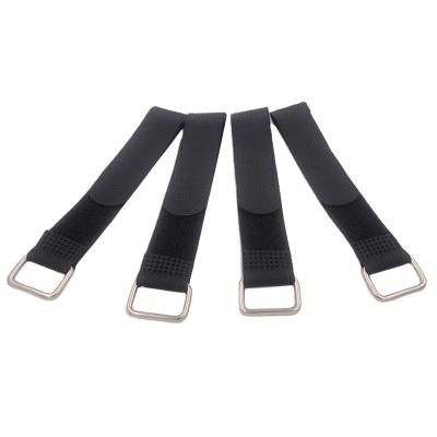 China ROHS REACH Hook And Loop Velcro Tape With Stong Metal Buckle for sale