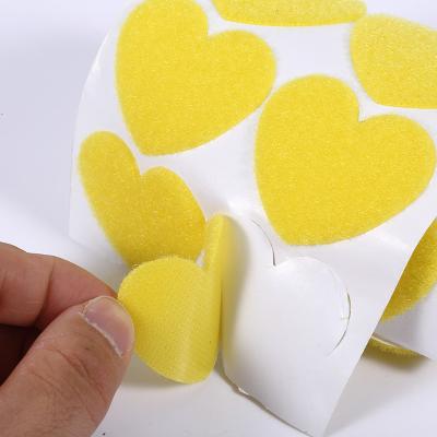 China Heart Shape Self Adhesive Velcro Hook And Loop For DIY Decorations for sale