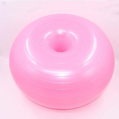 China Multicolor Round Massage Point Gym Exercise Donuts Yoga Ball for sale