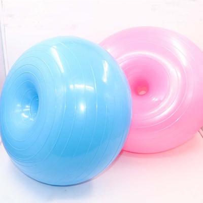 China Wholesale Round Inflatable Donut Gym Exercise Donuts Yoga Ball for sale