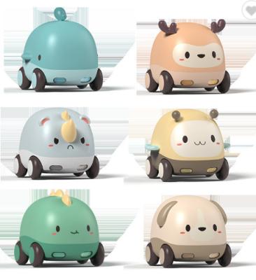 China Ride On Toy STONE Friction Powered Cars CUTE Kids Toys Cars With Lights And Music Cartoon Animal Push And Go Car Toy for sale