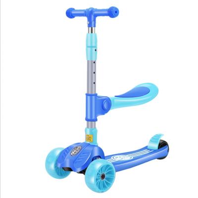 China High Quality Kids Eco-friendly Material Promotion Aged 2-3-5 Years Box Sit And Ride Three-Wheeled Children Scooter for sale